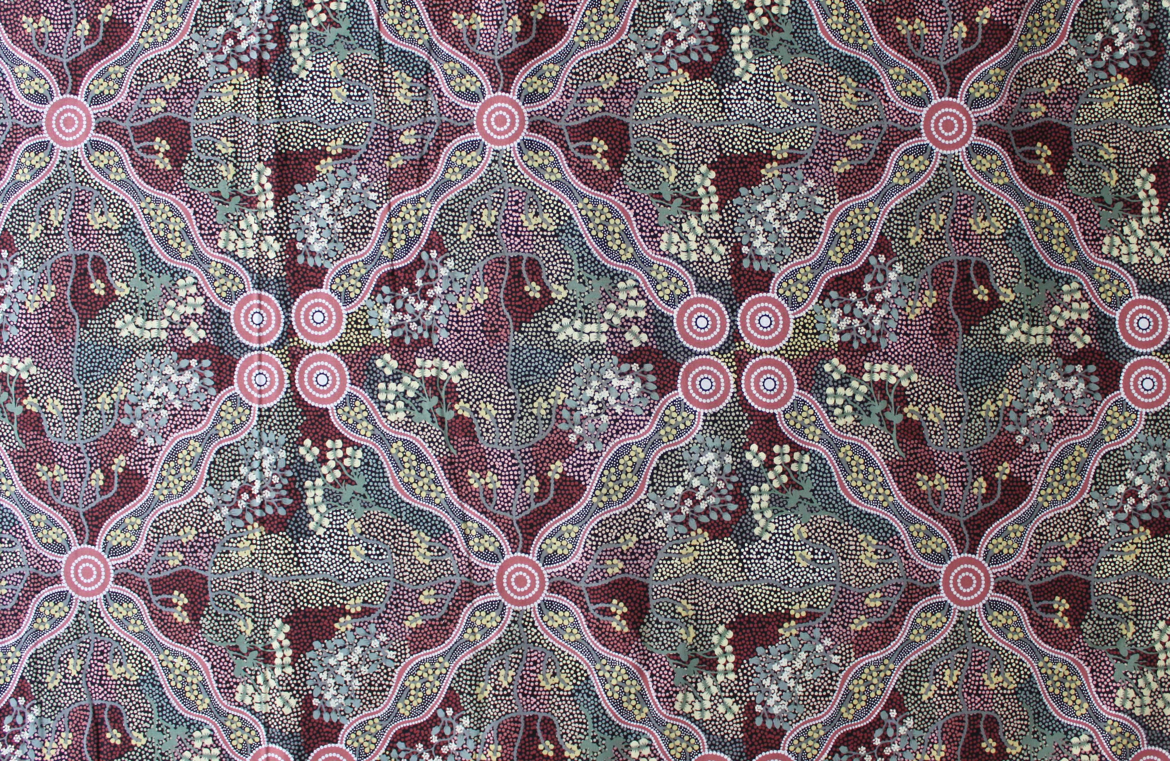 bush tomato black fabric