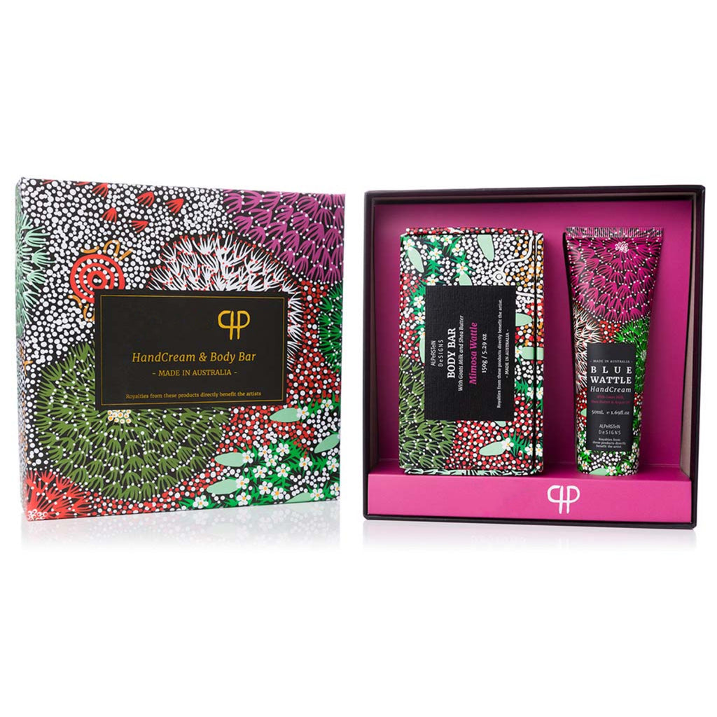 wattle cream and soap gift set