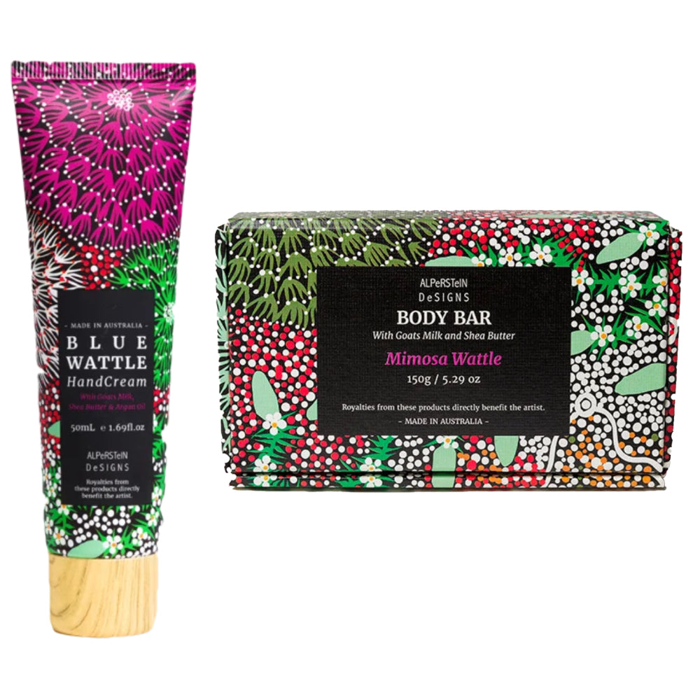 wattle cream and soap gift set