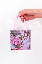 3 x GIFT BAGS - AUSTRALIA ART - PINK BANKSIA - S,M,L - AUSTRALIA, SOUVENIR, CHRISTMAS, BIRTHDAY