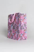 3 x GIFT BAGS - AUSTRALIA ART - PINK BANKSIA - S,M,L - AUSTRALIA, SOUVENIR, CHRISTMAS, BIRTHDAY