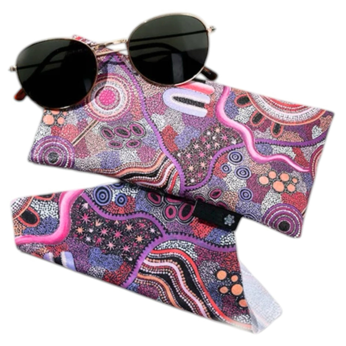 aboriginal glasses case & lens cloth