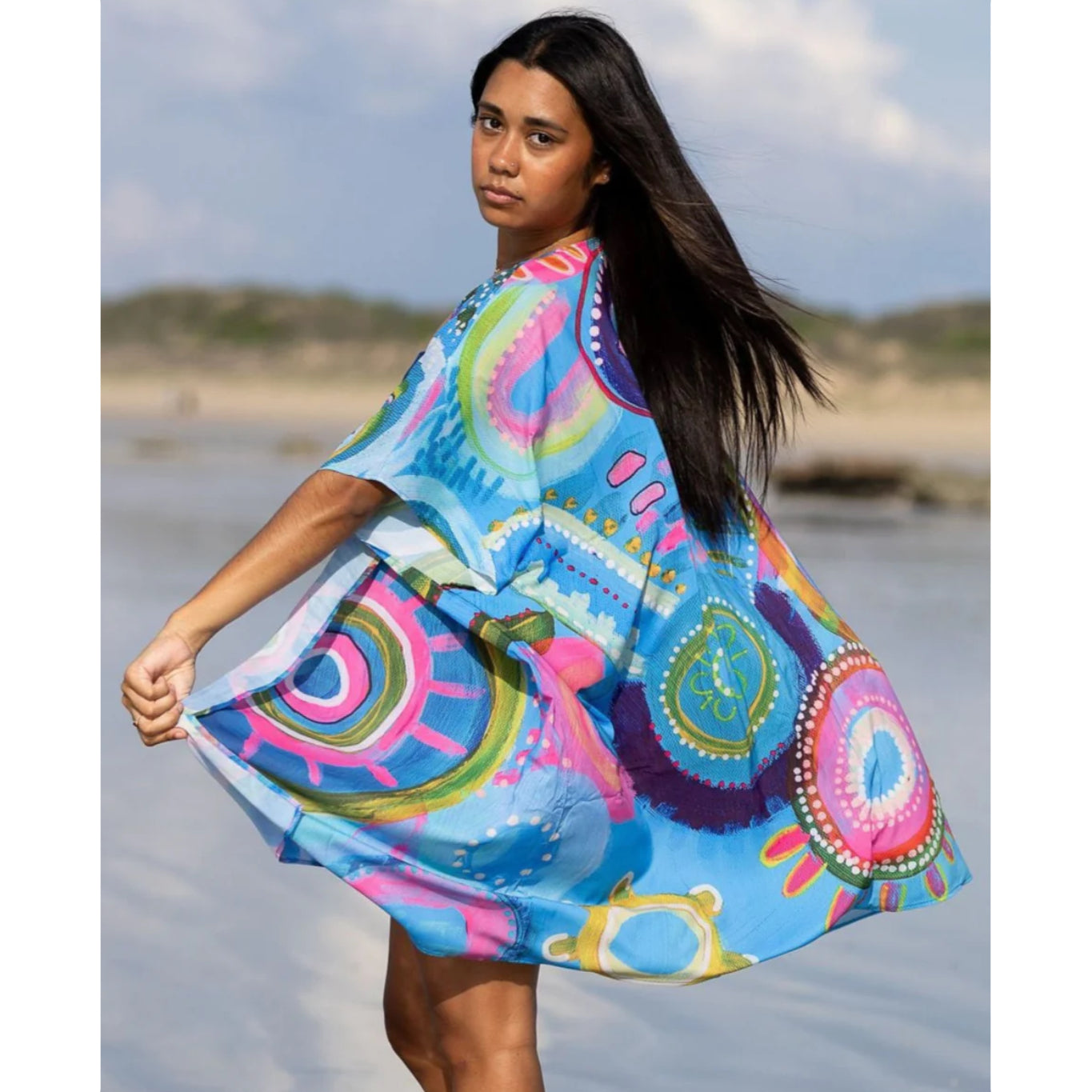 aboriginal kaftan shawl