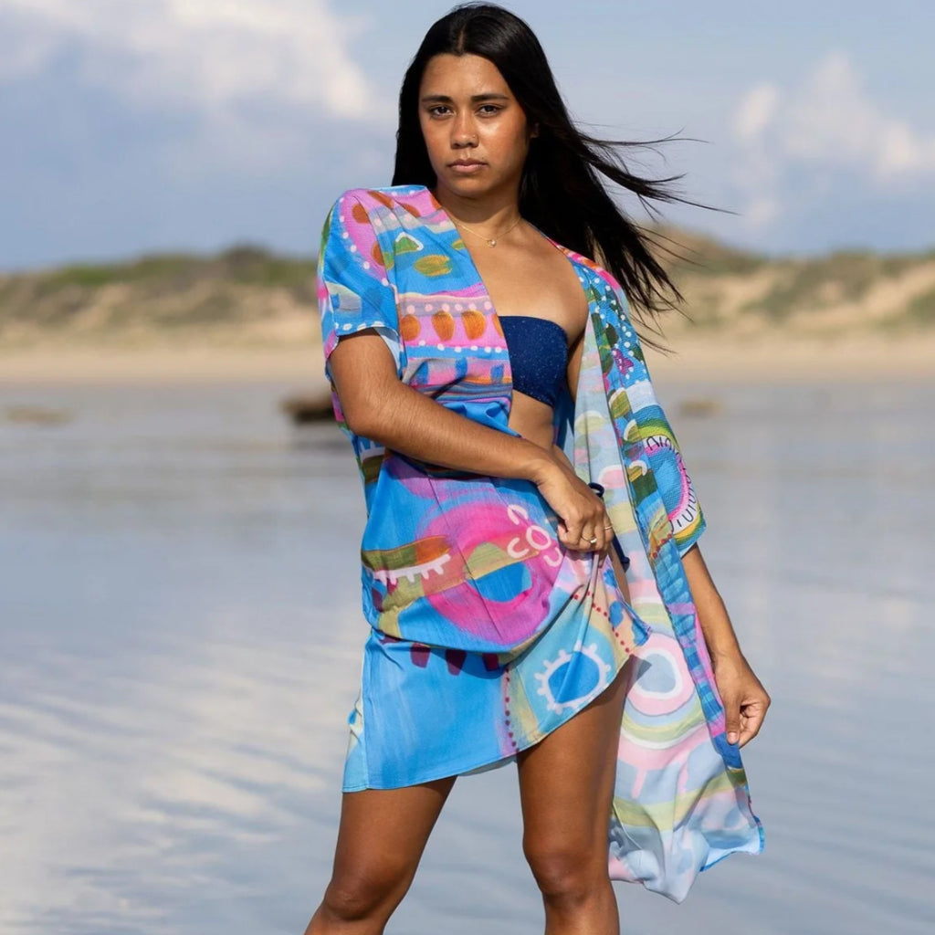 aboriginal kaftan shawl