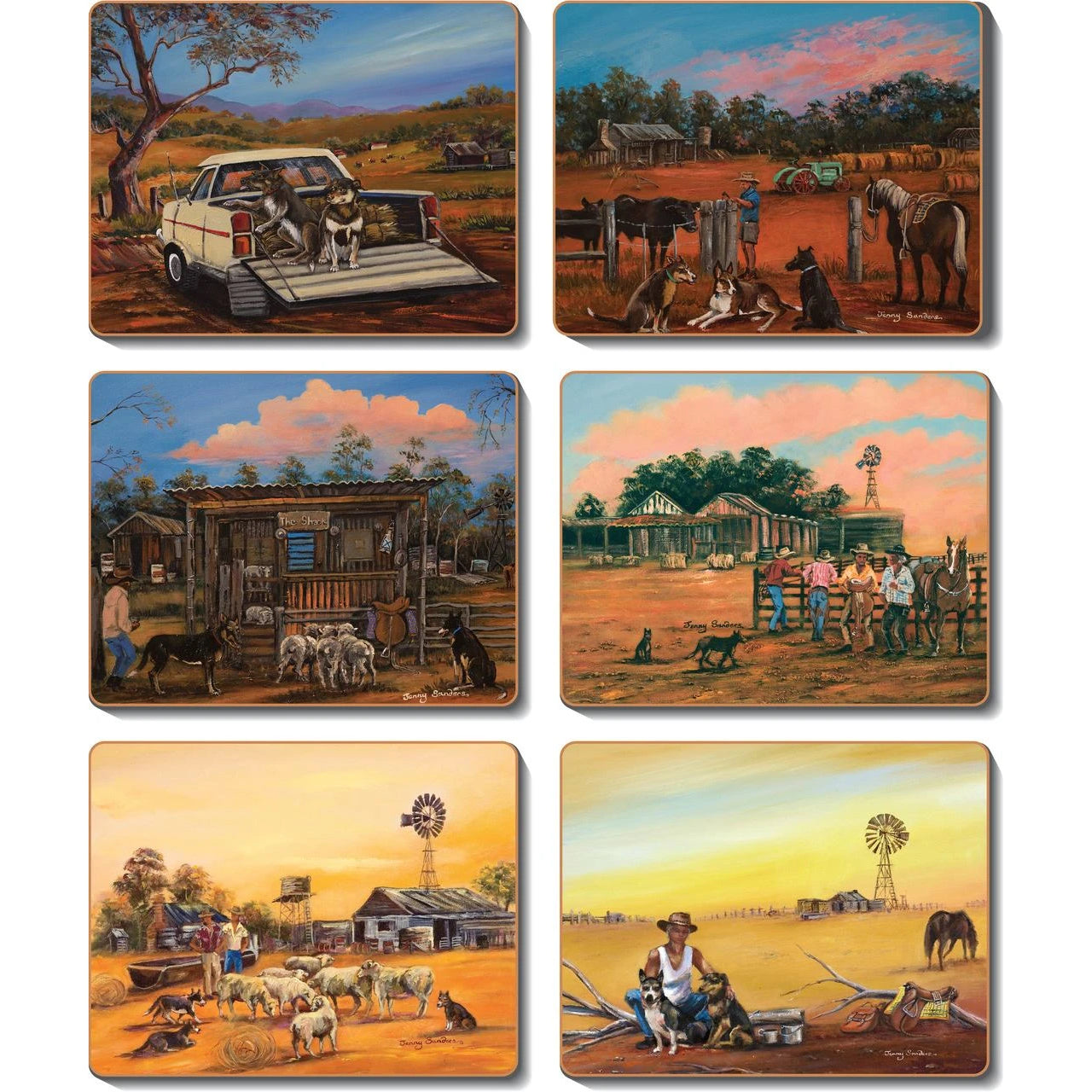 australian placemats coasters