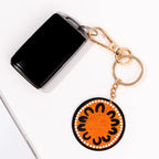 KEYRING, KEYCHAIN - ABORIGINAL ART - LEAVING FOOTPRINTS, NAIDOC - AUSTRALIA, INDIGENOUS, SOUVENIR, GIFT