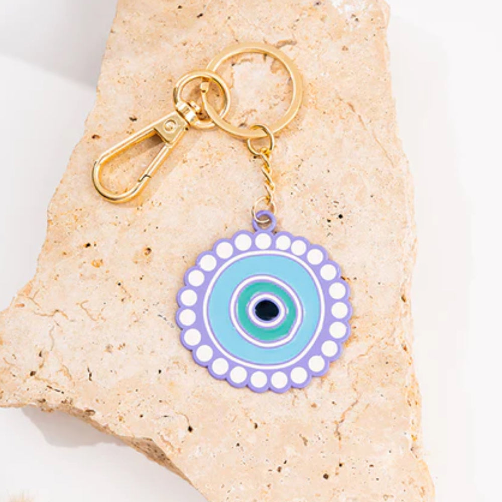 KEYRING, KEYCHAIN - ABORIGINAL ART - THRIVING TOGETHER - AUSTRALIA, INDIGENOUS, SOUVENIR, GIFT