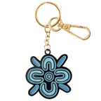 KEYRING, KEYCHAIN - ABORIGINAL ART - WURUNG BRANCHES - AUSTRALIA, INDIGENOUS, SOUVENIR, GIFT
