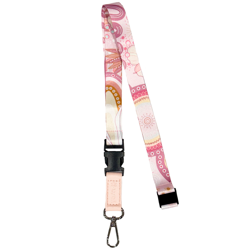 LANYARD & ID CARD HOLDER - ABORIGINAL ART - A BRIGHT FUTURE - AUSTRALIA, INDIGENOUS, SOUVENIR, GIFT