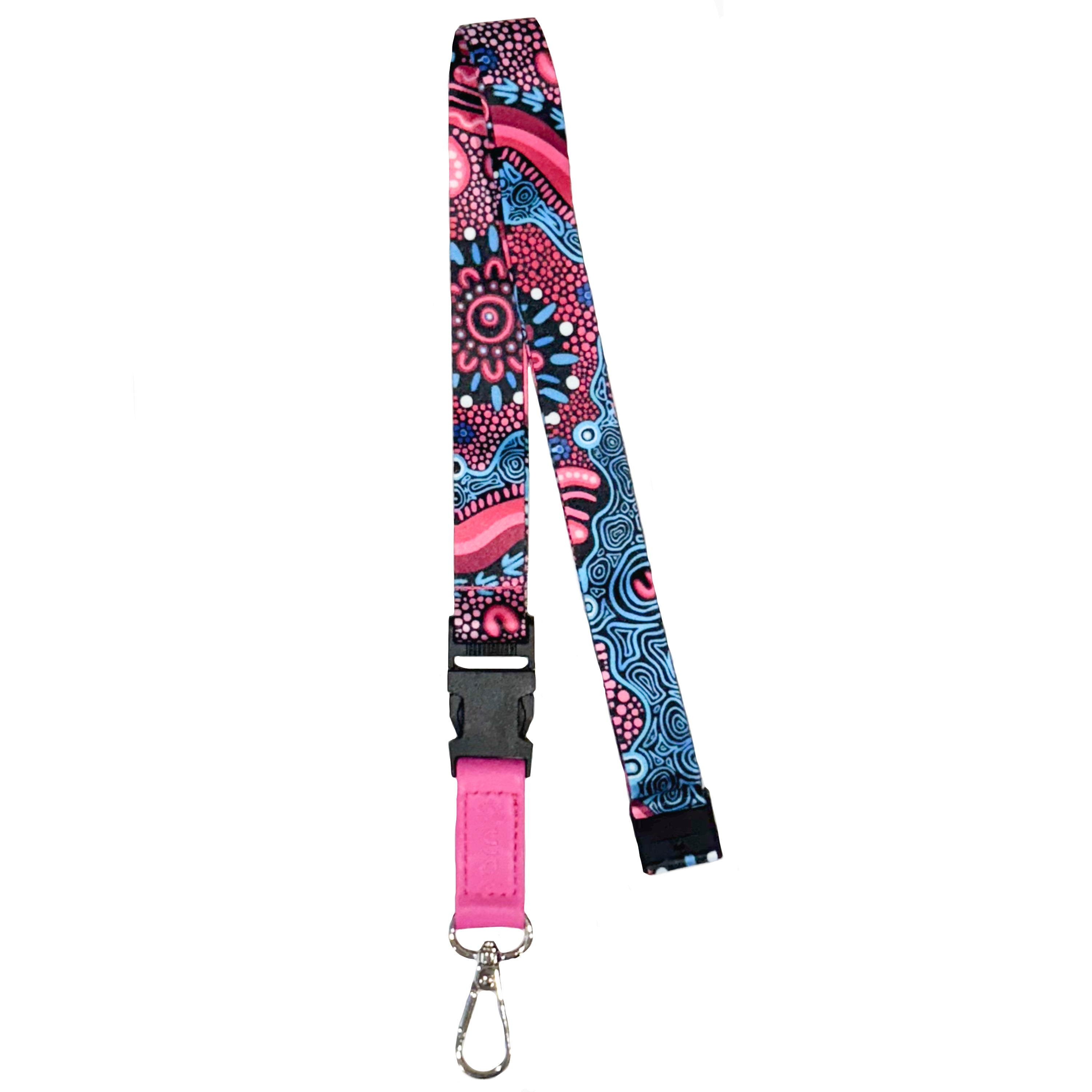 LANYARD - ABORIGINAL ART - BADHIIN - AUSTRALIA, INDIGENOUS, SOUVENIR, GIFT