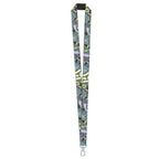 LANYARD - ABORIGINAL ART - BUSH TUCKER BLUE - AUSTRALIA, INDIGENOUS, SOUVENIR, GIFT