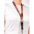 LANYARD - ABORIGINAL ART - CAMPFIRE - AUSTRALIA, INDIGENOUS, SOUVENIR, GIFT