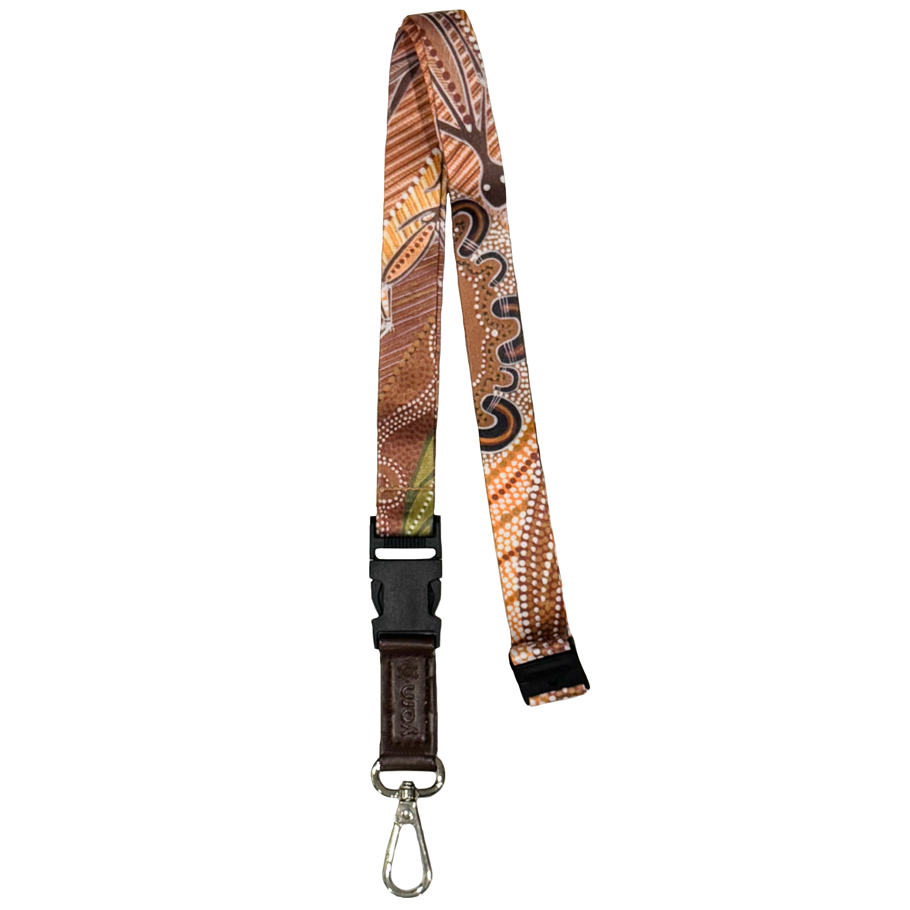 LANYARD - ABORIGINAL ART - CAMPFIRE - AUSTRALIA, INDIGENOUS, SOUVENIR, GIFT
