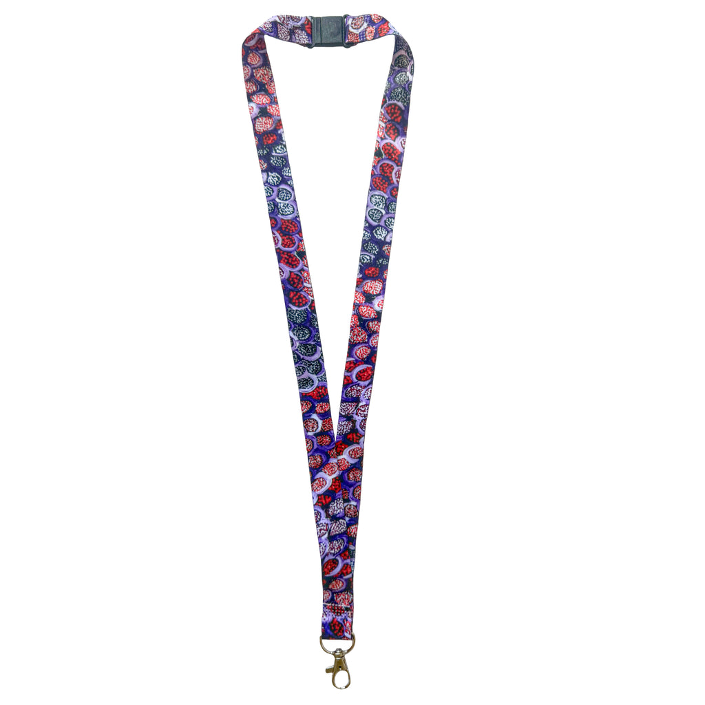 LANYARD - ABORIGINAL ART - CINDY WALLACE - AUSTRALIA, INDIGENOUS, SOUVENIR, GIFT