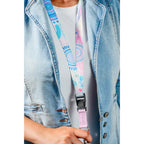 LANYARD - ABORIGINAL ART - COASTAL COUNTRY - AUSTRALIA, INDIGENOUS, SOUVENIR, GIFT