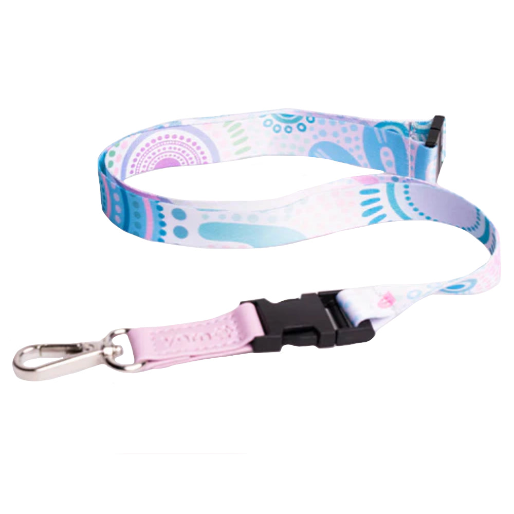 LANYARD - ABORIGINAL ART - COASTAL COUNTRY - AUSTRALIA, INDIGENOUS, SOUVENIR, GIFT