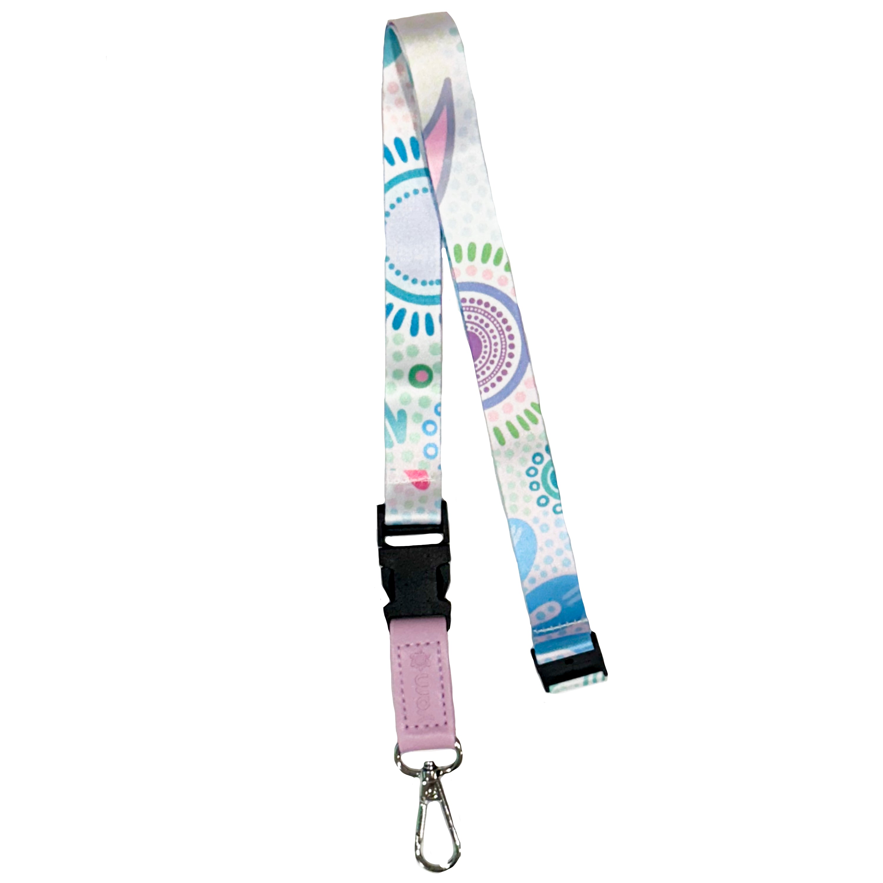 LANYARD - ABORIGINAL ART - COASTAL COUNTRY - AUSTRALIA, INDIGENOUS, SOUVENIR, GIFT