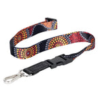 LANYARD - ABORIGINAL ART - COMMUNITY UNITY - AUSTRALIA, INDIGENOUS, SOUVENIR, GIFT