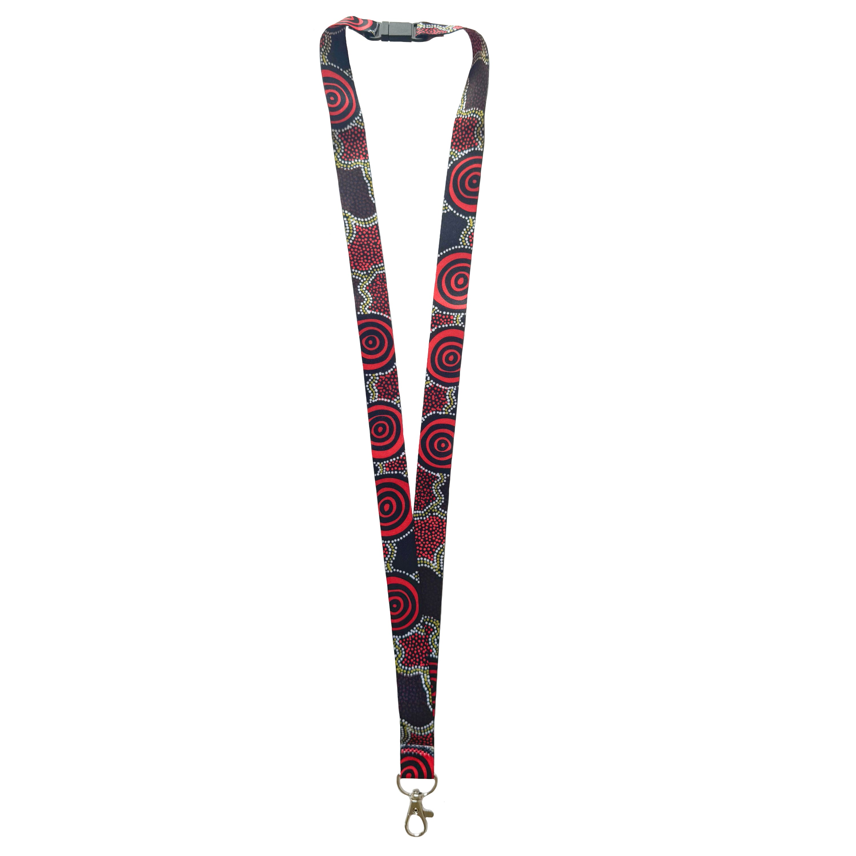 LANYARD - ABORIGINAL ART - DESERT CAMPS - AUSTRALIA, INDIGENOUS, SOUVENIR, GIFT