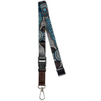 LANYARD & RETRACTABLE ID CARD HOLDER, CLIP - ABORIGINAL ART - FAMILY - AUSTRALIA, INDIGENOUS, SOUVENIR, GIFT