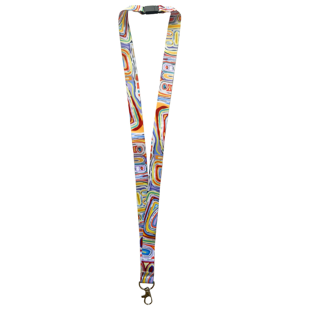 LANYARD - ABORIGINAL ART - FELICITY ROBERTSON - AUSTRALIA, INDIGENOUS, SOUVENIR, GIFT