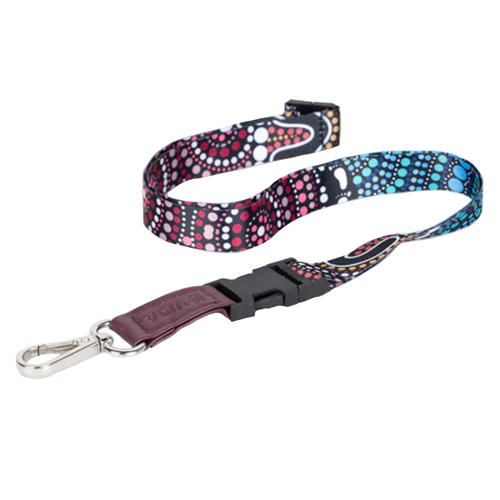 LANYARD - ABORIGINAL ART - HEAL OUR NURA - AUSTRALIA, INDIGENOUS, SOUVENIR, GIFT