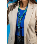 LANYARD & ID CARD HOLDER - ABORIGINAL ART - HOPKINS RIVER - AUSTRALIA, INDIGENOUS, SOUVENIR, GIFT