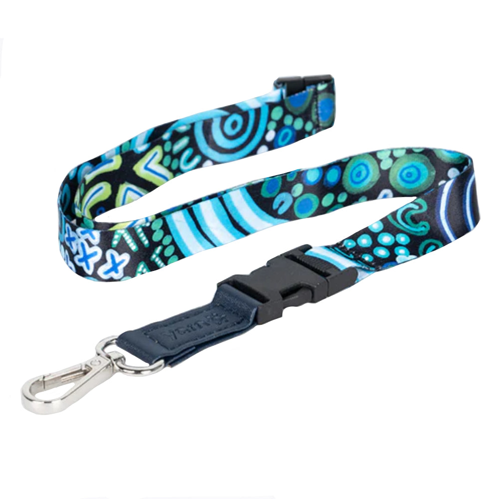 LANYARD - ABORIGINAL ART - HOPKINS RIVER - AUSTRALIA, INDIGENOUS, SOUVENIR, GIFT