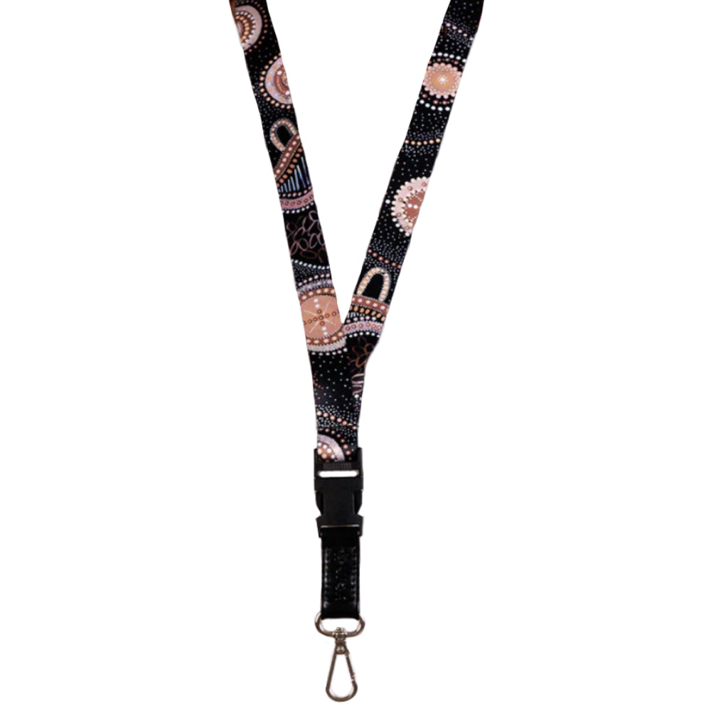 LANYARD - ABORIGINAL ART - MARANG NGURUNG - AUSTRALIA, INDIGENOUS, SOUVENIR, GIFT
