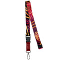 LANYARD - ABORIGINAL ART - MAROON WARRIOR - AUSTRALIA, INDIGENOUS, SOUVENIR, GIFT