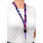 LANYARD & ID CARD HOLDER - ABORIGINAL ART - MURU TO OUR BIRIWAL - AUSTRALIA, INDIGENOUS, SOUVENIR, GIFT