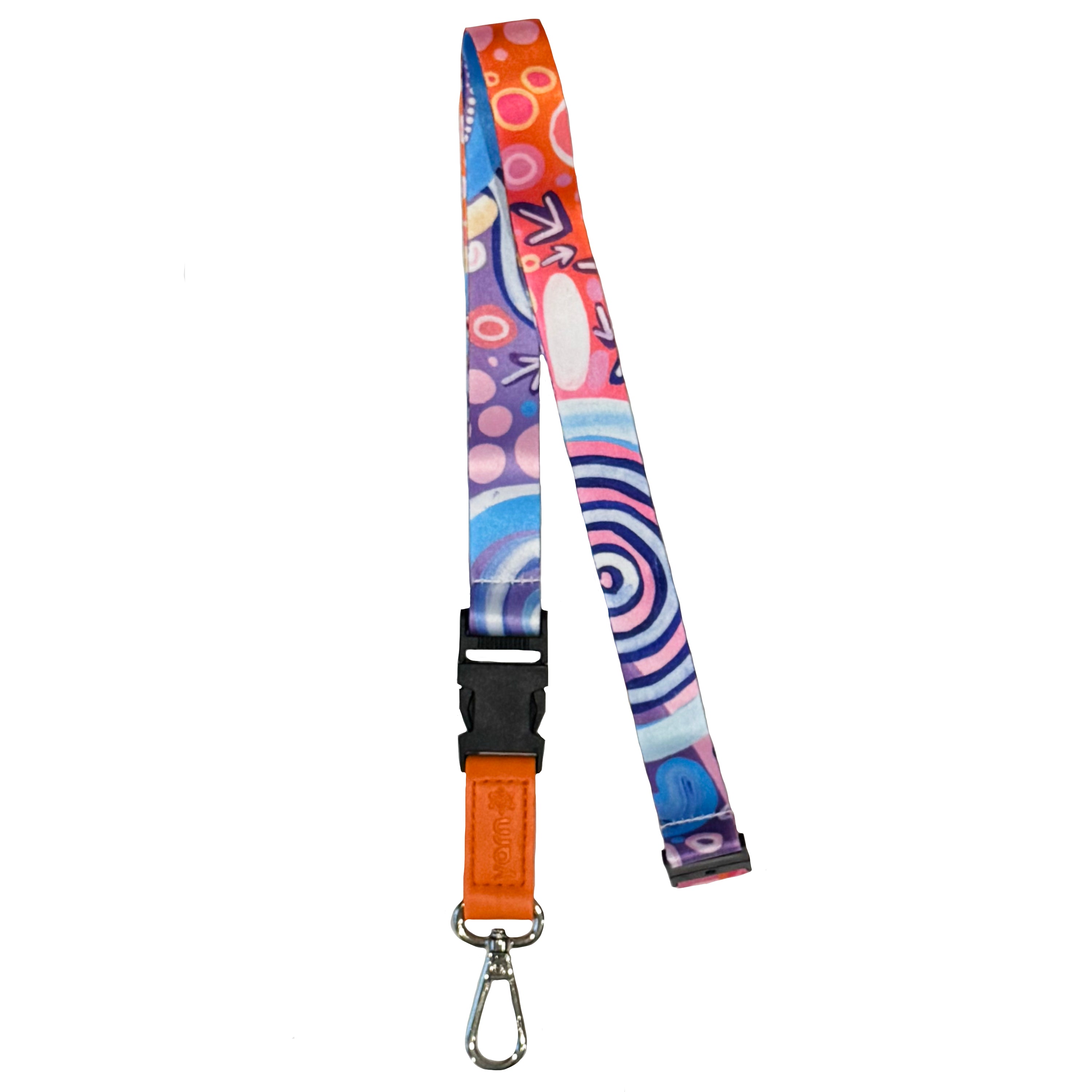 LANYARD - ABORIGINAL ART - NGOOTYOONG JOY - AUSTRALIA, INDIGENOUS, SOUVENIR, GIFT