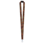 LANYARD - ABORIGINAL ART - ON WALKABOUT OCHRE - AUSTRALIA, INDIGENOUS, SOUVENIR, GIFT