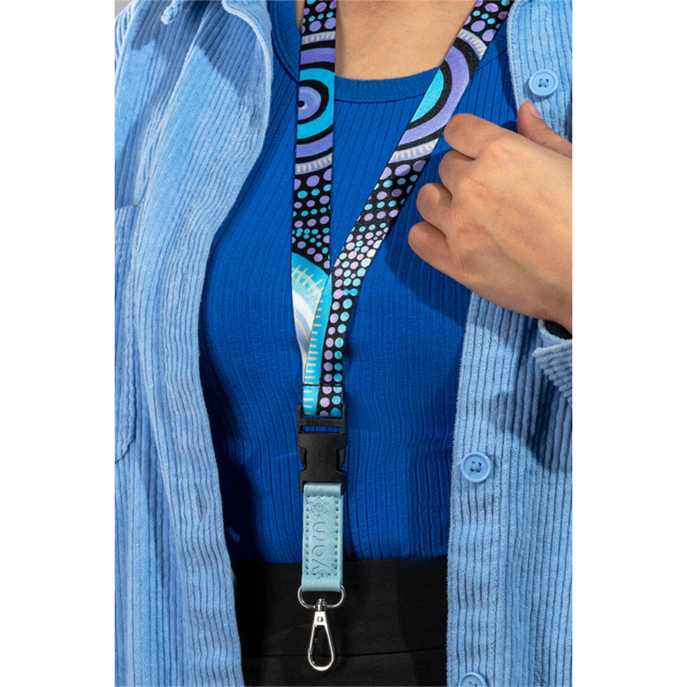 LANYARD & ID CARD HOLDER - ABORIGINAL ART - OUR FUTURE TOGETHER - AUSTRALIA, INDIGENOUS, SOUVENIR, GIFT