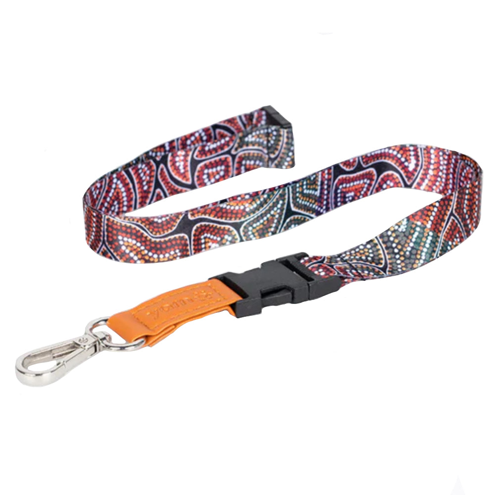 LANYARD - ABORIGINAL ART - OUR MANY TRIBES - AUSTRALIA, INDIGENOUS, SOUVENIR, GIFT