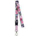 LANYARD - ABORIGINAL ART - PINK BANKSIA FLOWERS - AUSTRALIA, INDIGENOUS, SOUVENIR, GIFT