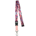 LANYARD - ABORIGINAL ART - PINK COLOURS - AUSTRALIA, INDIGENOUS, SOUVENIR, GIFT