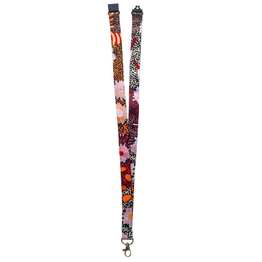 LANYARD - ABORIGINAL ART - SAMANTHA NAPANGARTI - AUSTRALIA, INDIGENOUS, SOUVENIR, GIFT