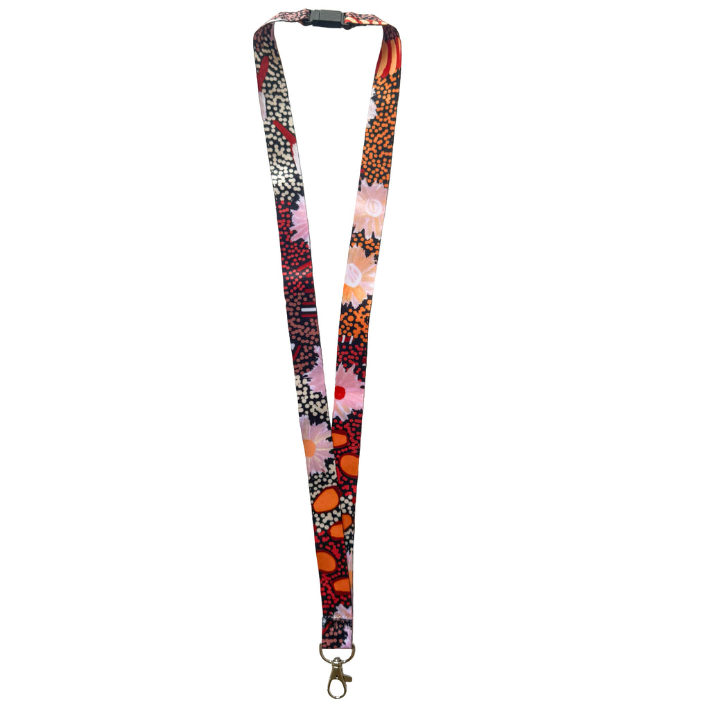 LANYARD - ABORIGINAL ART - SAMANTHA NAPANGARTI - AUSTRALIA, INDIGENOUS, SOUVENIR, GIFT