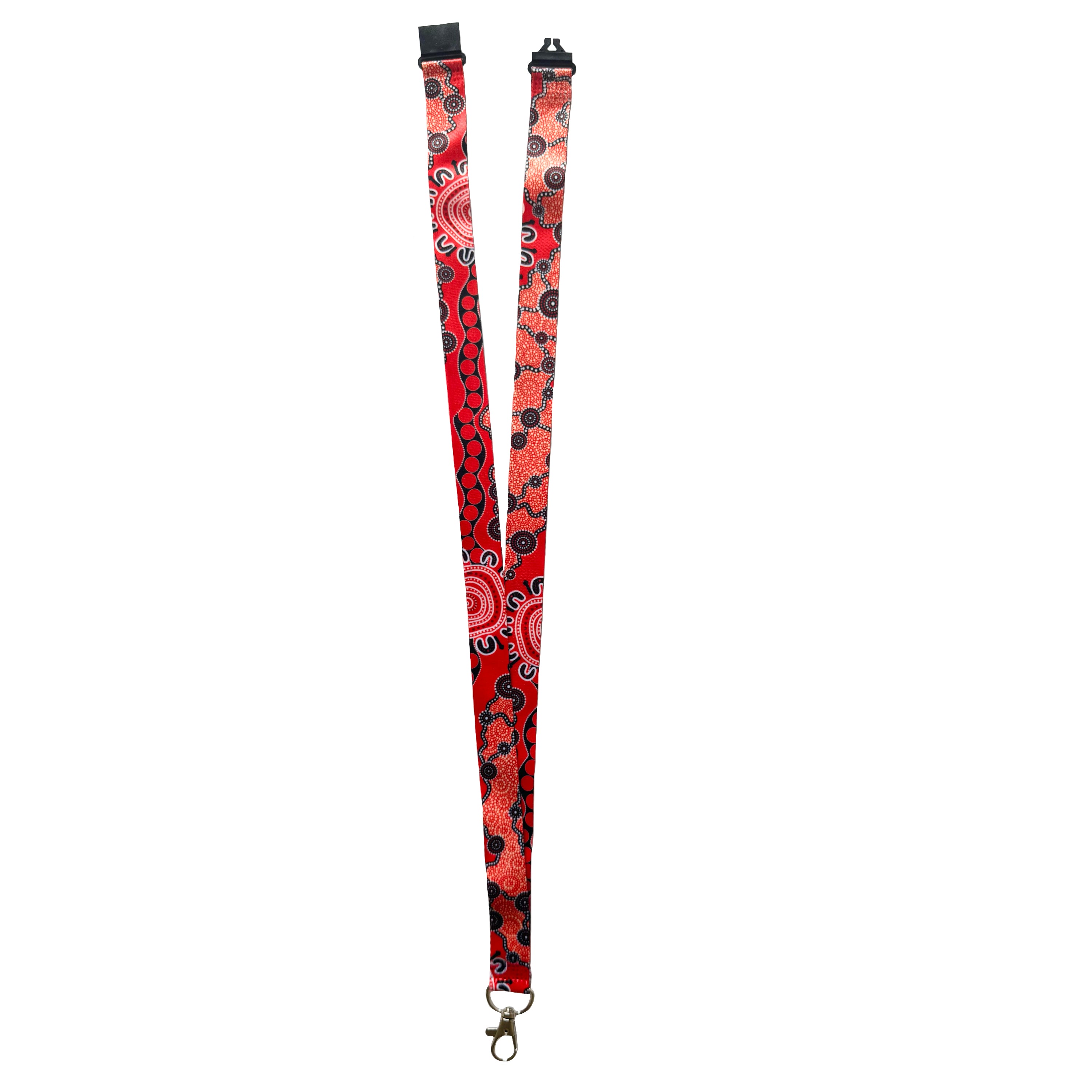 LANYARD - ABORIGINAL ART - THE GATHERING - AUSTRALIA, INDIGENOUS, SOUVENIR, GIFT