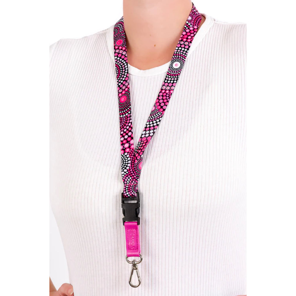 LANYARD - ABORIGINAL ART - TRIBE OF WOMEN - AUSTRALIA, INDIGENOUS, SOUVENIR, GIFT