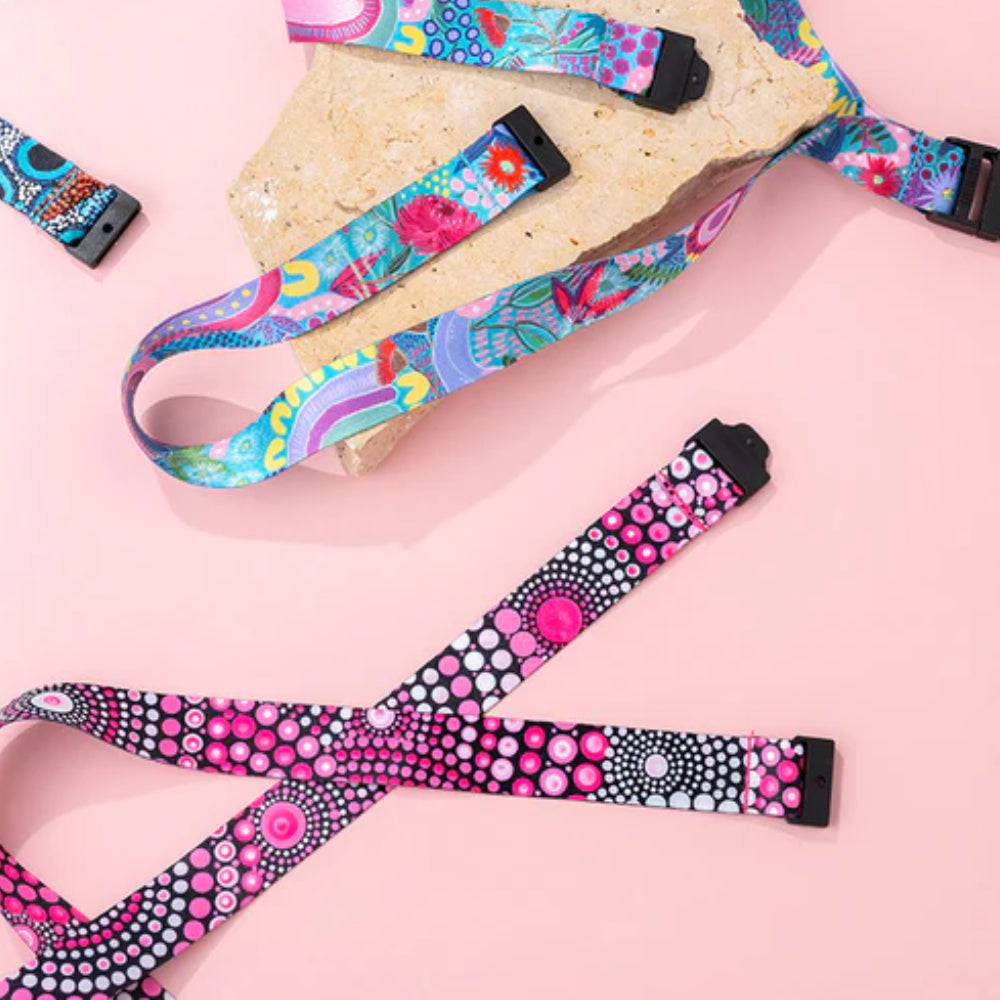 LANYARD - ABORIGINAL ART - TRIBE OF WOMEN - AUSTRALIA, INDIGENOUS, SOUVENIR, GIFT