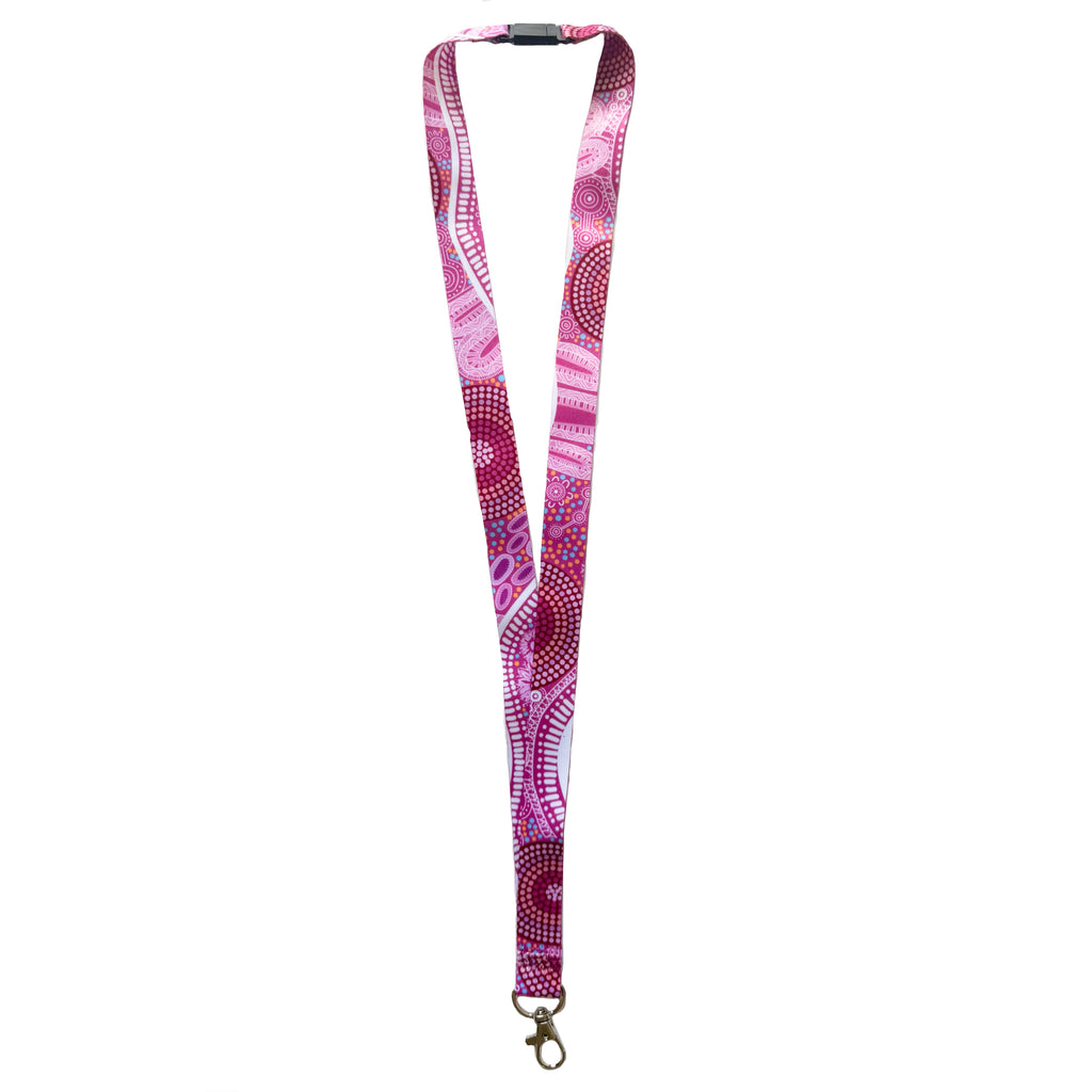 LANYARD - ABORIGINAL ART - WOMEN’S JOURNEY - AUSTRALIA, INDIGENOUS, SOUVENIR, GIFT