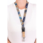 LANYARD - ABORIGINAL ART - YILAWURA NIGHT - AUSTRALIA, INDIGENOUS, SOUVENIR, GIFT