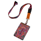 LANYARD & ID CARD HOLDER - ABORIGINAL ART - KNOWLEDGE HOLDERS - AUSTRALIA, INDIGENOUS, SOUVENIR, GIFT