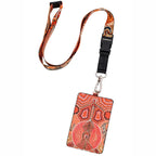 LANYARD & ID CARD HOLDER - ABORIGINAL ART - LEAVING FOOTPRINTS - AUSTRALIA, INDIGENOUS, SOUVENIR, GIFT