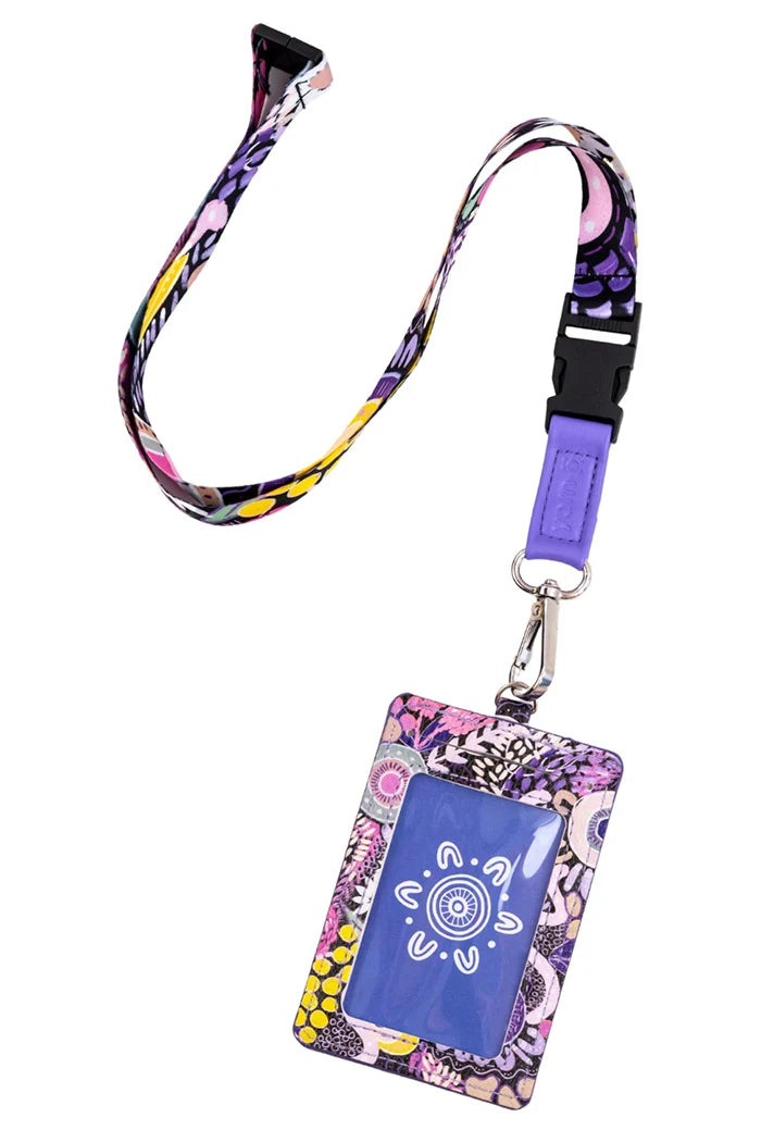 LANYARD & ID CARD HOLDER - ABORIGINAL ART - LEGACY - AUSTRALIA, INDIGENOUS, SOUVENIR, GIFT