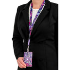 LANYARD & ID CARD HOLDER - ABORIGINAL ART - MURU TO OUR BIRIWAL - AUSTRALIA, INDIGENOUS, SOUVENIR, GIFT