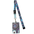 LANYARD & ID CARD HOLDER - ABORIGINAL ART - OUR FUTURE TOGETHER - AUSTRALIA, INDIGENOUS, SOUVENIR, GIFT