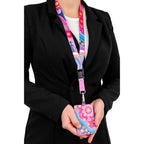 LANYARD & ID CARD HOLDER - ABORIGINAL ART - THRIVING TOGETHER - AUSTRALIA, INDIGENOUS, SOUVENIR, GIFT